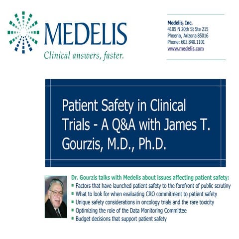 Patient Safety in Clinical Trials