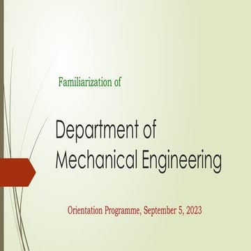 Opportunities in Mechanical Engineering | PPT