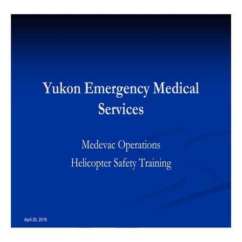 Medevac safety   helicopter