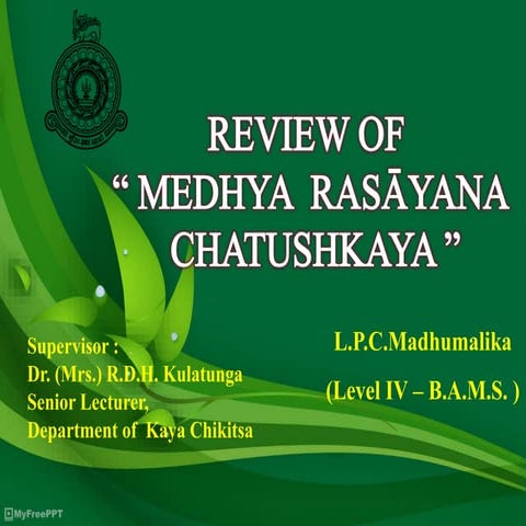 Medhya Rasayana Chathuskaya