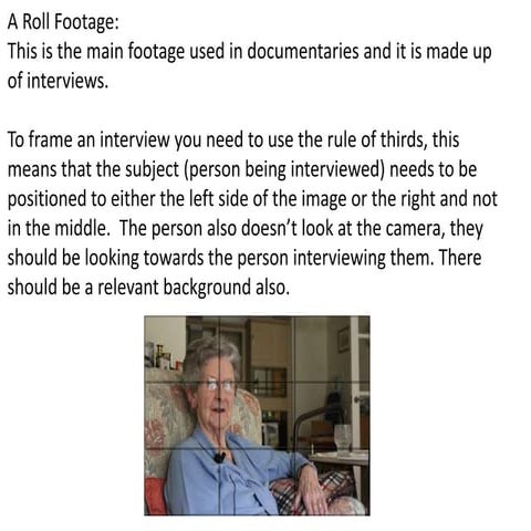 conventions of a documentary