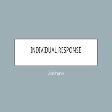 Individual Response
