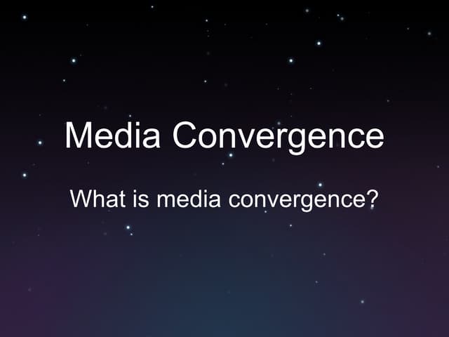 media convergence