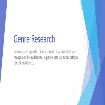 Media   genre research