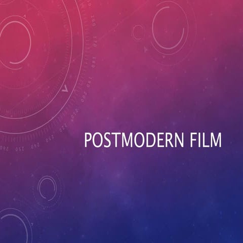 Postmodern film
