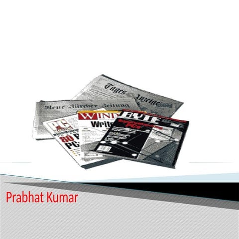 Print Media in india - Presentation pptx