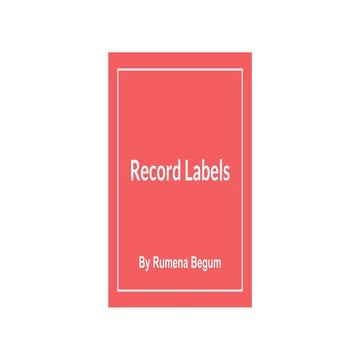 Media   record labels