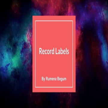 Media   record labels