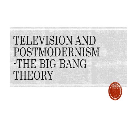 Media - Television and postmodernism