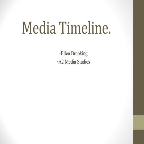 Media timeline