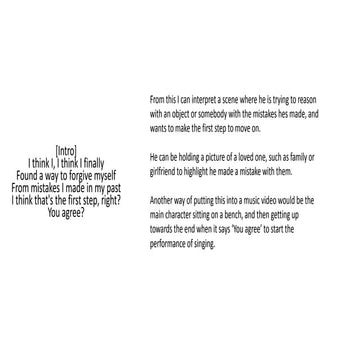 A2 Media Studies: Lyrical analysis (XXXTENTACION - Revenge)