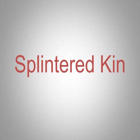 Media Presentation - Splintered Kin