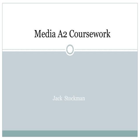Jack Stockman - Media a2 coursework