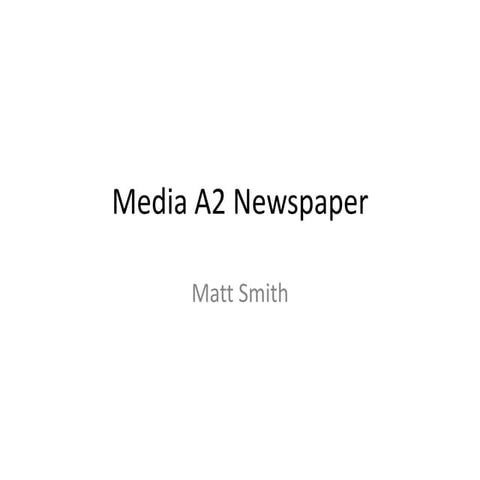 Media a2 evaluation