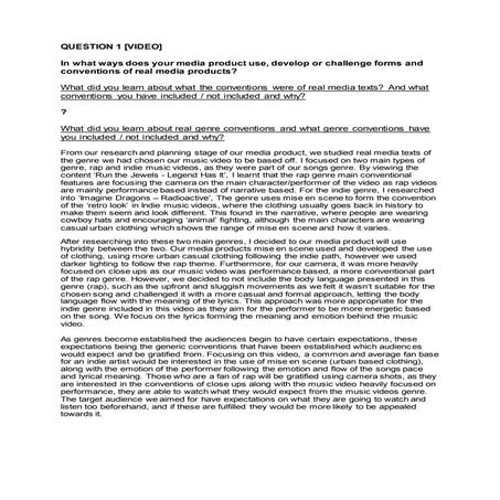 Media A2 Evaluation Planning/Draft - Alfie