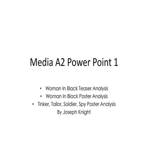 Media A2 Power Point 1