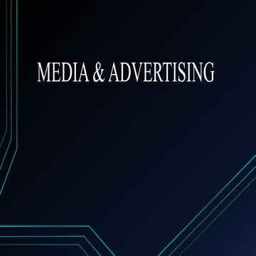 Media &amp; advertising 