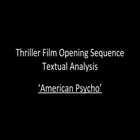 American psycho | PPTX