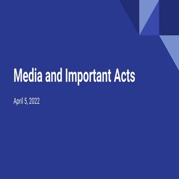 Indian Media and Important Acts.pptx