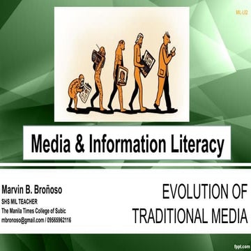 Media and information literacy 2 | Evolution of Media
