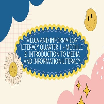 Media and Information Literacy_Q12-W1-Module | PDF