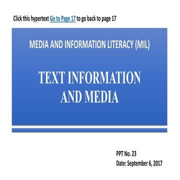 Media and Information Literacy (MIL)- Text Information and Media (Part 1).pptx