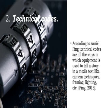 Understanding Technical and Written Codes in Media Production | PPTX