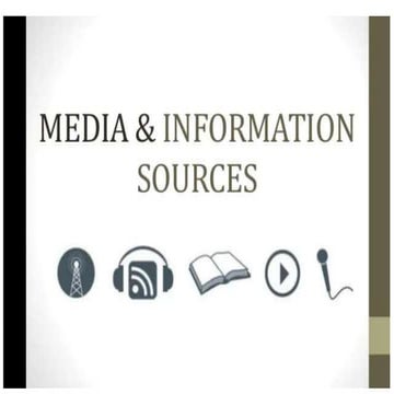 Media and information sources | PPTX
