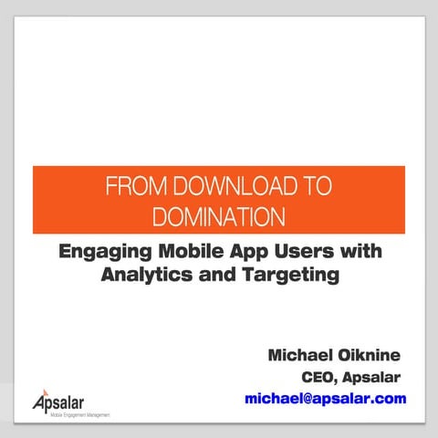 Michael Oiknine: Media App Summit