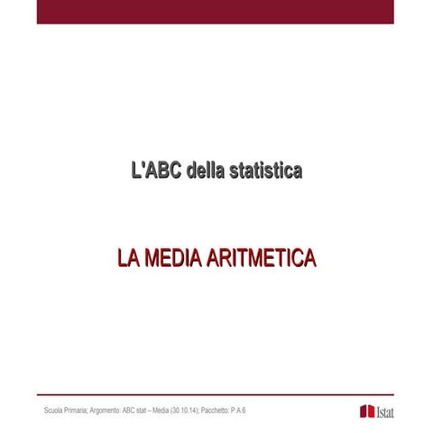 Media aritmetica