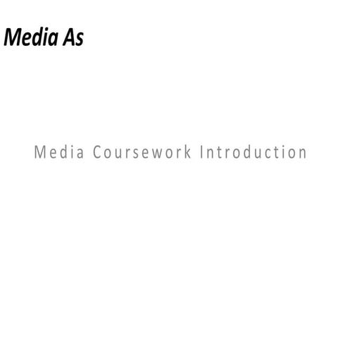 Media as intro