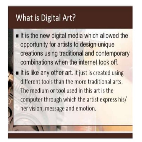 Media based arts and designs in the philippines