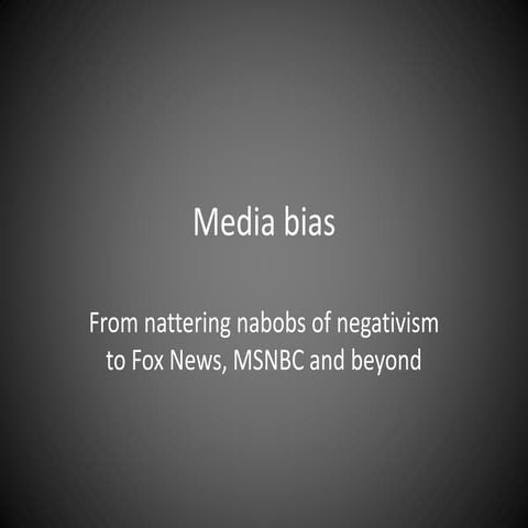 Media Bias