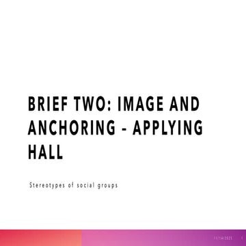 media brief 2 stuart hall image and anchoring text