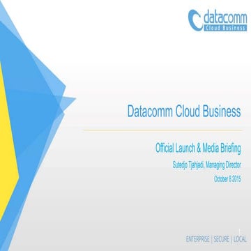 Datacomm Cloud Business Media Briefing