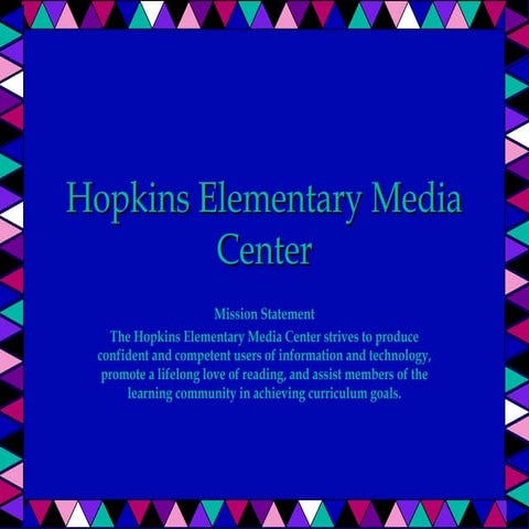 Media center facilities plan FRIT 7132