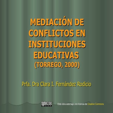 Powerwpoint mediación en instituciones educativas