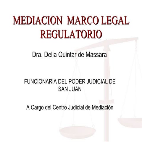 ECJ-Mediación-Marco legal regulatorio