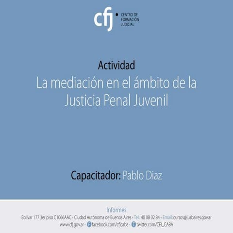 Mediacion Penal por Pablo Diaz