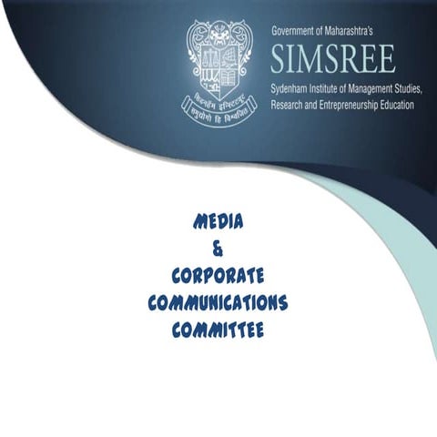 SIMSREE Media Committee Presentation