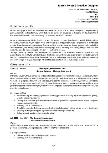 Cv | PDF