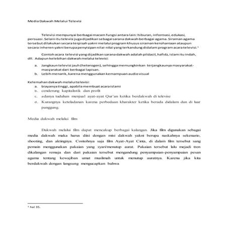 Media dakwah melalui televisi