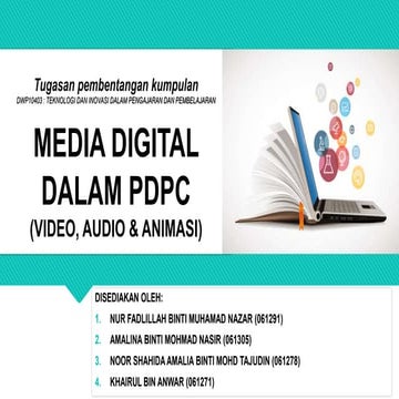 PENGGUNAAN MEDIA AUDIO, VIDEO DAN ANIMASI DALAM PDPC