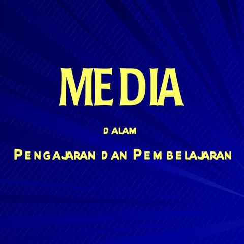 Media Dalam Pembelajaran