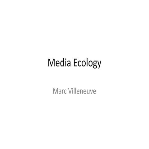 Media ecology