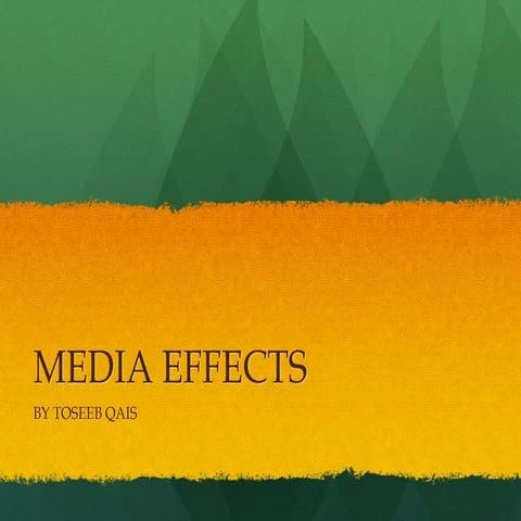 Media effects(the descent)