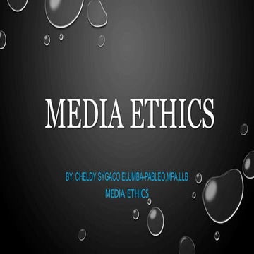 Media ethics  7 deadly sins of journaliam
