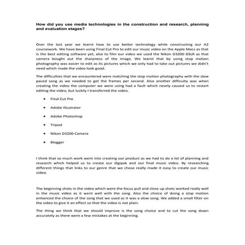 Evaluation Question 4