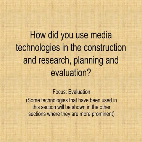 Media eval part 3