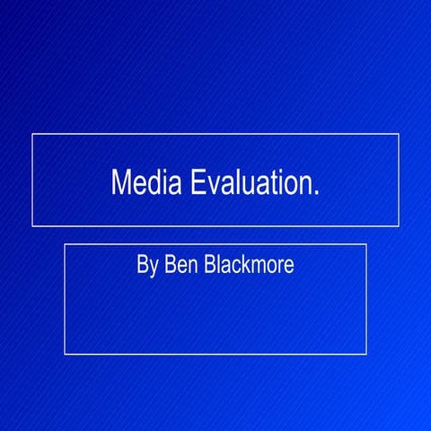Media Evaluation